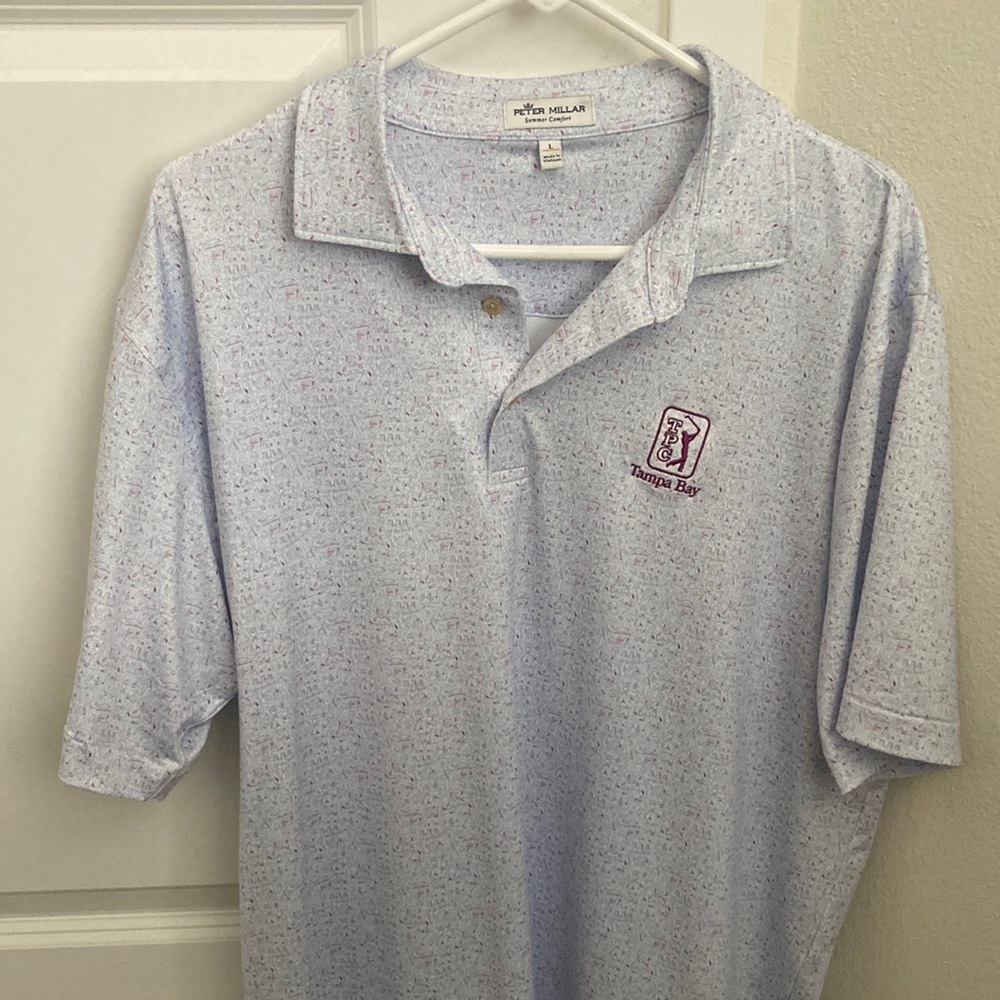 Peter Millar TPC Tampa Bay Men’s Golf Polo. Brand new, never worn. Size Large.